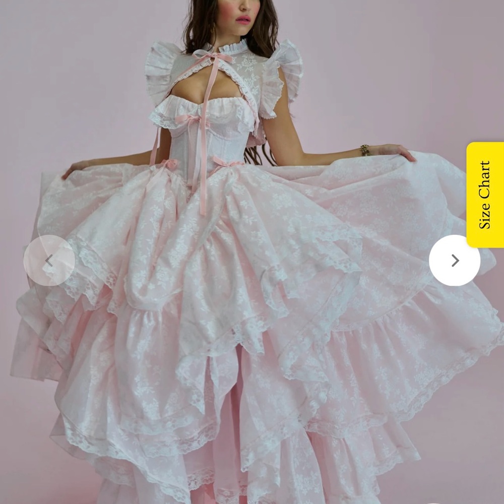 SOLD ELSEWHERE Selkie The Pink Lace for Lovers Gown